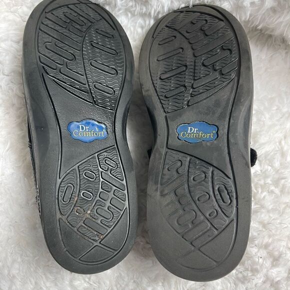 Dr comfort Merry Jane leather & stretchy fabric Mary Jane Flats SZ10W - Picture 8 of 8